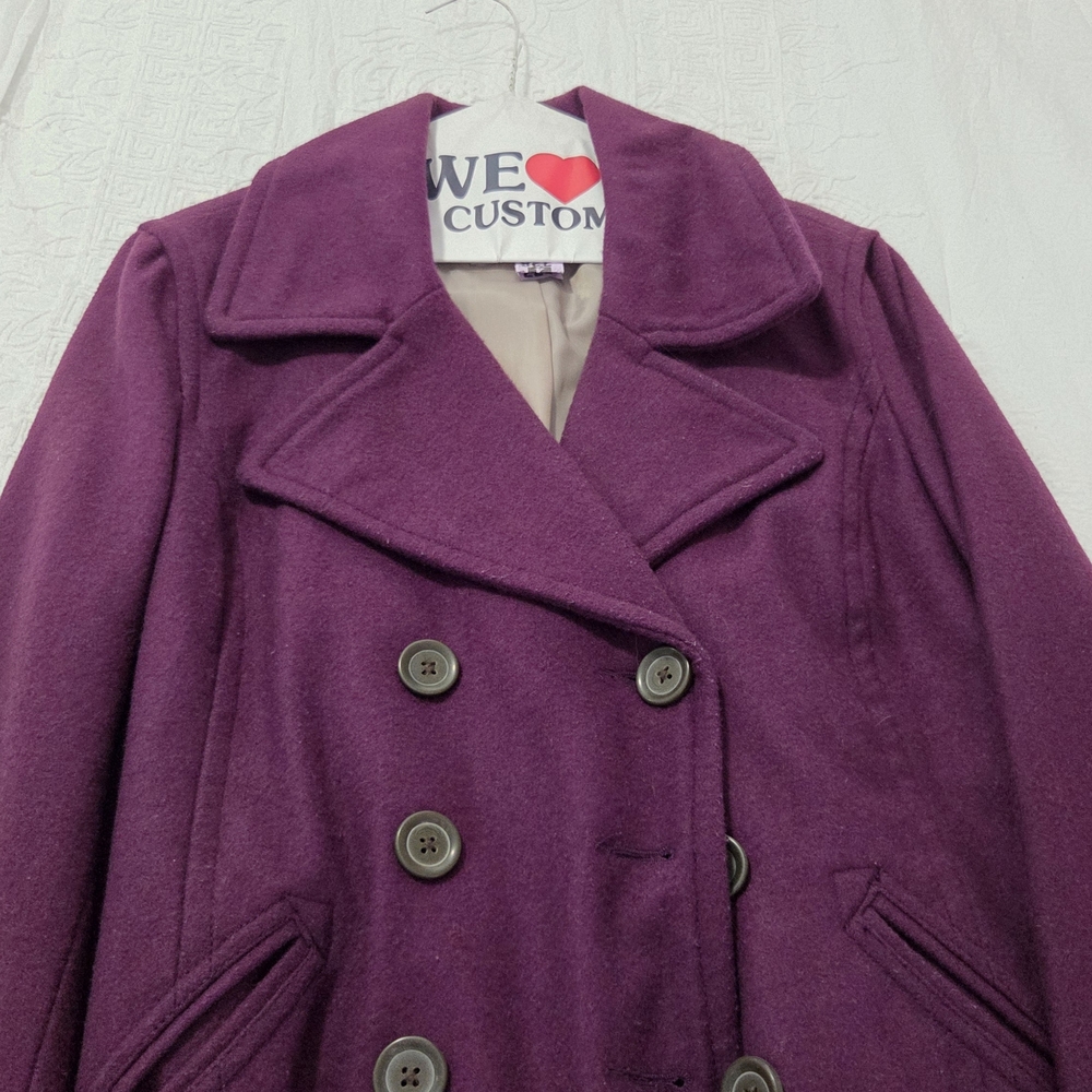 Old Navy Women's Plum Pea Coat